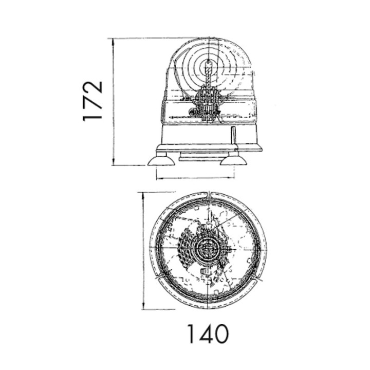 Gyrophare TAURUS a LEDS - Magnetique - Gyrophares à LED