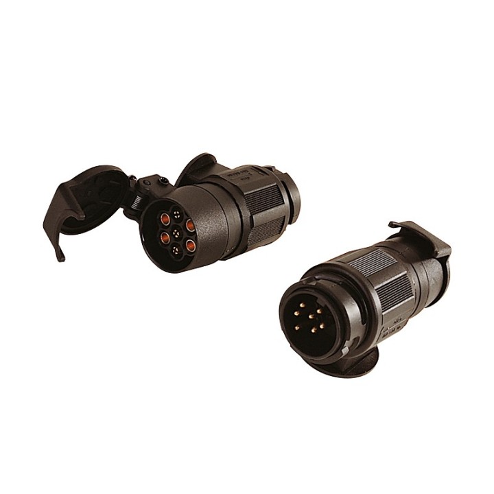 Adaptateur monobloc 13 plots vers 7 plots - Vue principale.