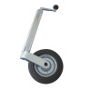 Roue Jockey - Diamètre 48 mm - Capacité 130 kg - Tube Circulaire et Galet Plein