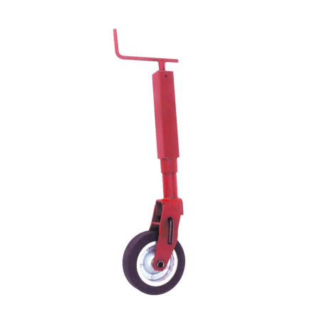 Roue Jockey 1000KG avec Blocage par Goupille - Tube Carré 70 mm
