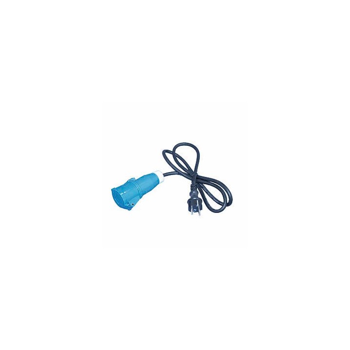 Rallonge P17 -  1,50M 3X2,5 mm² - Prises P17
