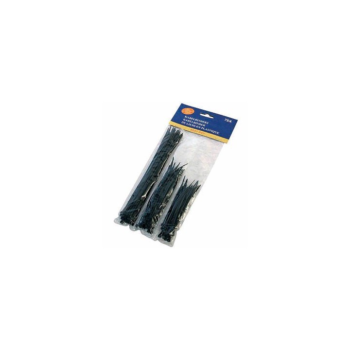 Lanière Plastique - 3 Longueurs (par 75) - Colliers serre câbles