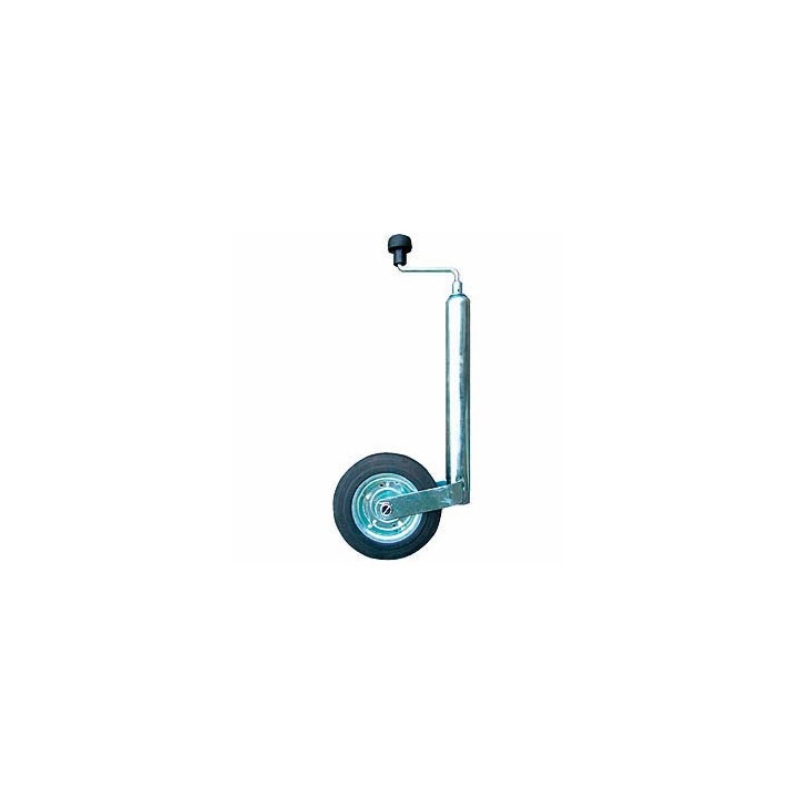 Roue jockey 48 mm - Galet acier pour remorque - 160 kg