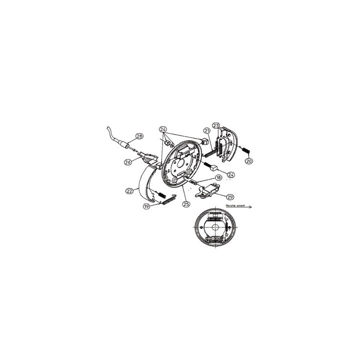 Kit Machoires RA3 - Moyeu 2340 - RTN/GOETT - Pièces Essieux RTN GOETT