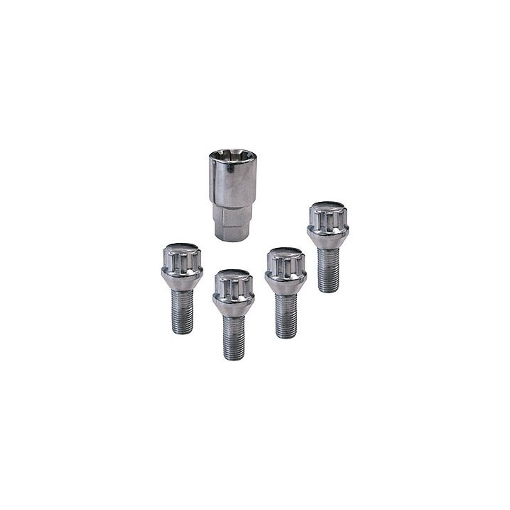 Vis Antivol M12x1,5x26 - Conique (par 4) - Visserie Roue