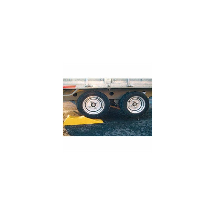 Cale de Roue 3 en 1 Jaune - 6T pour Camions et Remorques