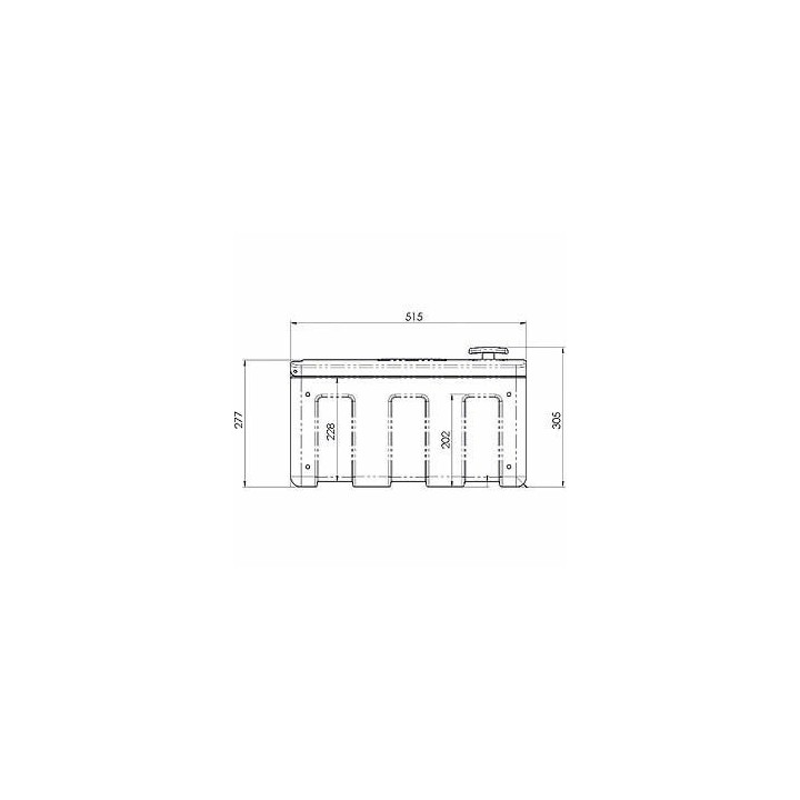 Coffre Remorque - 445x145x220 mm - Coffres de rangement