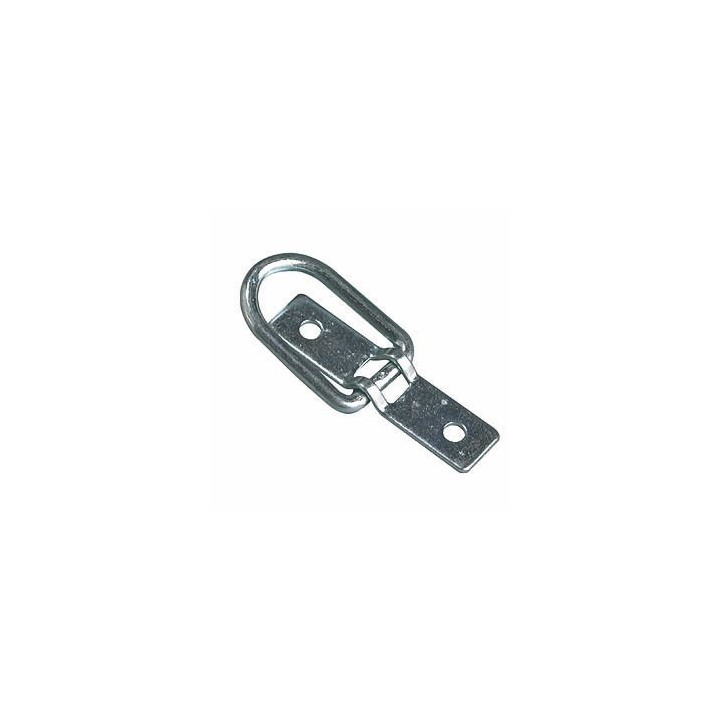 Pontet Rabattable en Acier Zingué - Fixation Remorque Solide et Durable