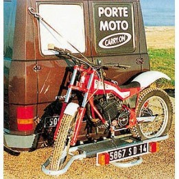 Porte moto sur attelage CARRY ON en acier galvanisé