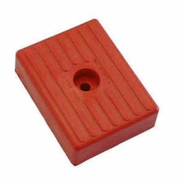 Patin 130x100x36 mm rouge pour remorque nautique - Mecanorem