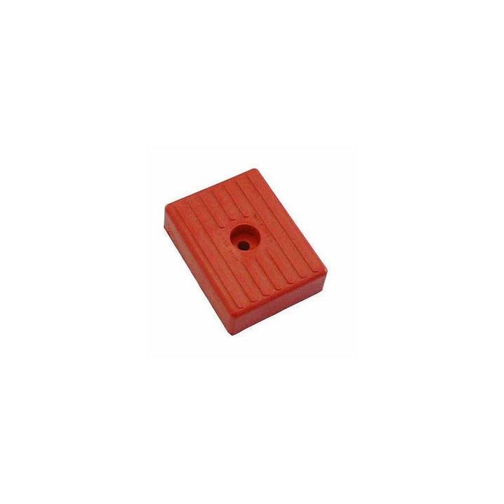 Patin 130x100x36 mm rouge pour remorque nautique - Mecanorem