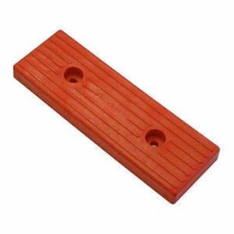 Patin rouge 300x100x36 mm pour remorque nautique - Protection robuste et durable