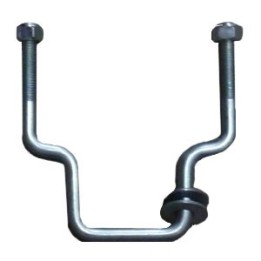 Porte-Roue de Secours Ø 60 mm - 4TR130 pour Remorque - Fixation Solide