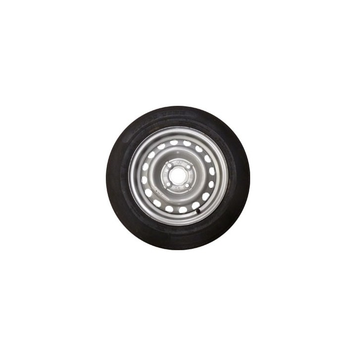 Roue de remorque 145/80x13 avec jante acier et entraxe 4TR98.