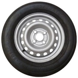 Roue Remorque 165/70x13 - 4 trous 100 - Charge 437 kg - Déport 30 MM