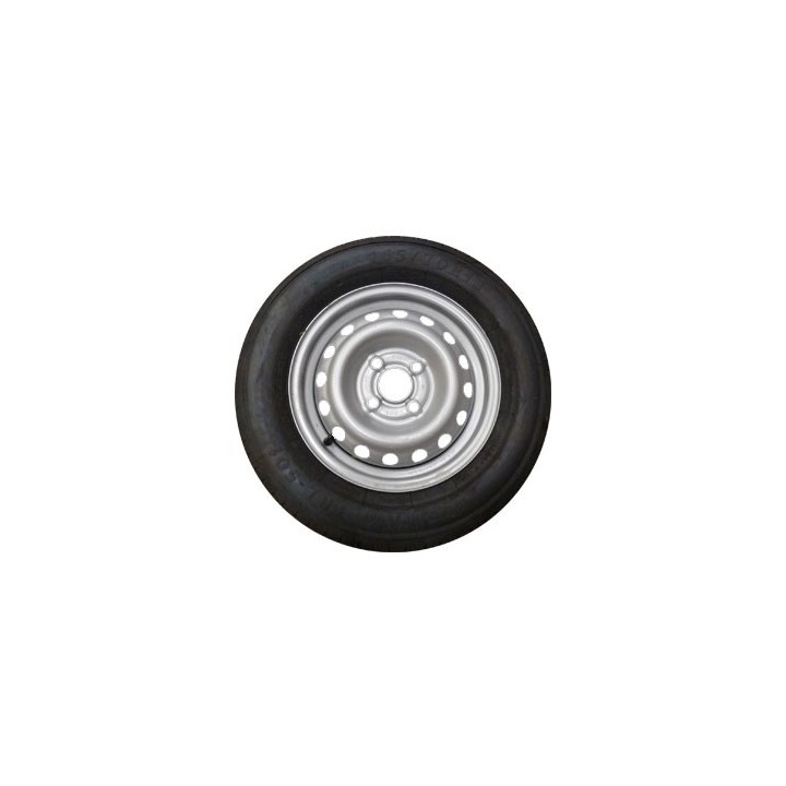 Roue Remorque 165/70x13 - 4 trous 100 - Charge 437 kg - Déport 30 MM