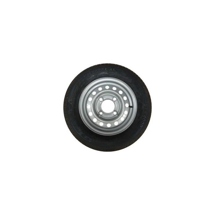 Roue Remorque 155/80x13 - 4TR130, 13 pouces, entraxe 130 mm