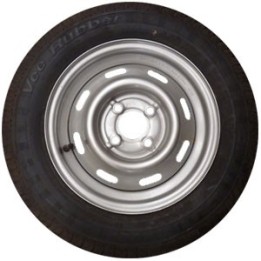 Roue de remorque 13 pouces 145/80x13 - EntraXe 100 mm - Déport +30 mm - Charge 425 kg