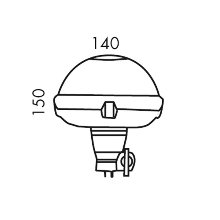 Gyrophare LED Ellipse - Tige Flexible - Gyrophares à LED