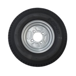 Roue Remorque 500x10 - 4TR115, charge 355 kg, entraxe 115 mm