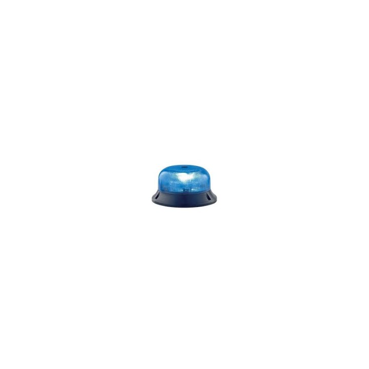 Gyrophare CRYSTAL à poser tournant bleu - H. 74 mm
