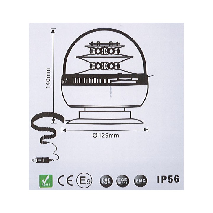 Gyrophare Multifonction LED Magnétique