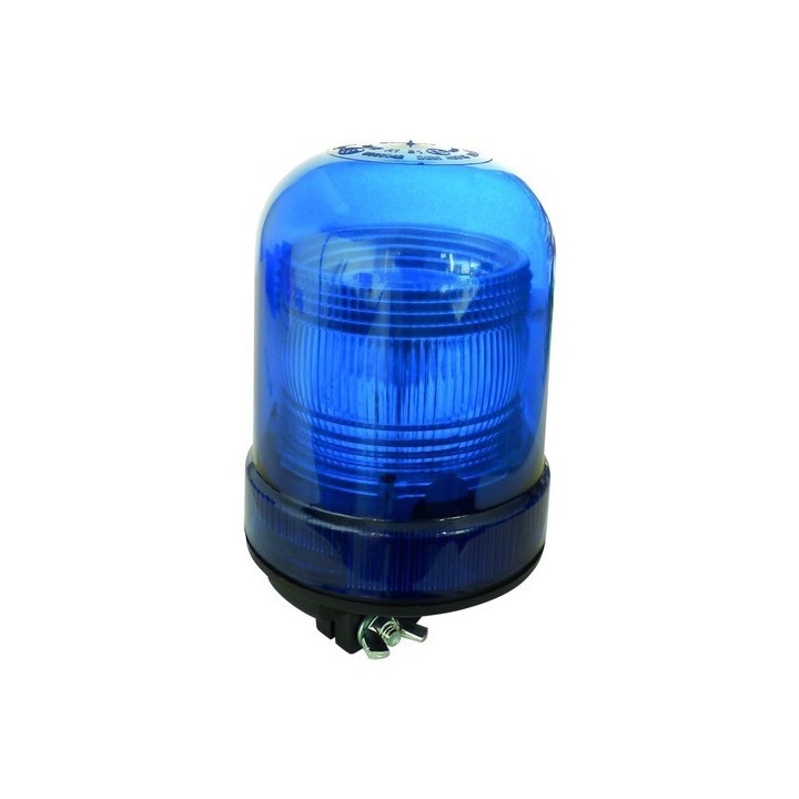 Gyrophare SIRIUS tige rigide 10 à 30 V xénon bleu - IP65 IP66 - H. 201 mm - Ø 120 mm