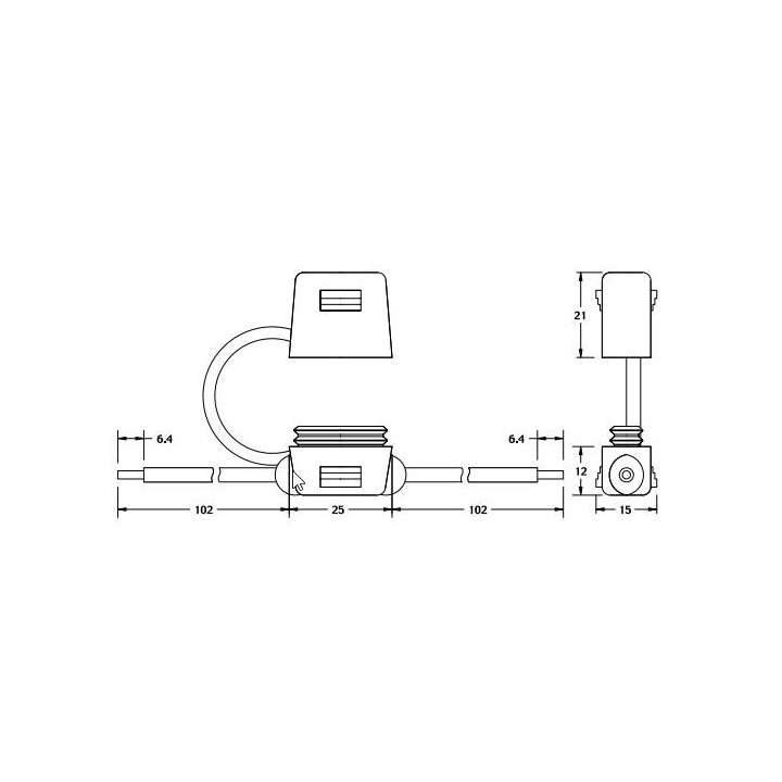 PORTE FUSIBLE INTEGRE ETANCHE