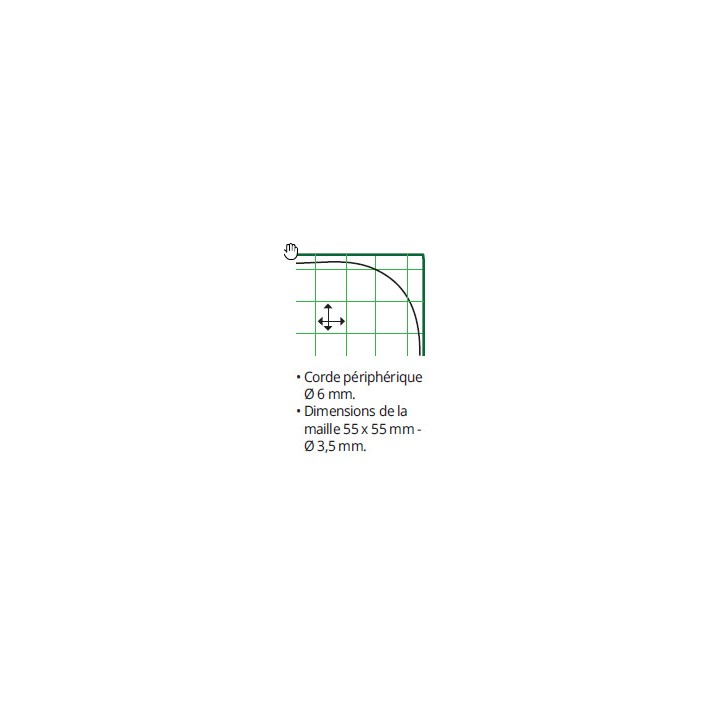 FILET BACHE REMORQUE 250 x 160 cm