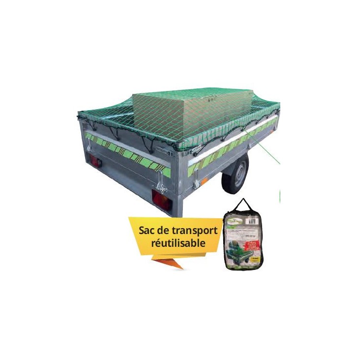 BACHE FILET REMORQUE 350 x 180 cm