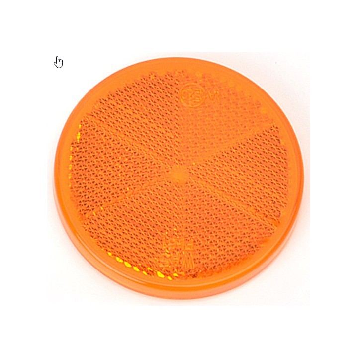 CATADIOPTRE ADHESIF ROND ORANGE