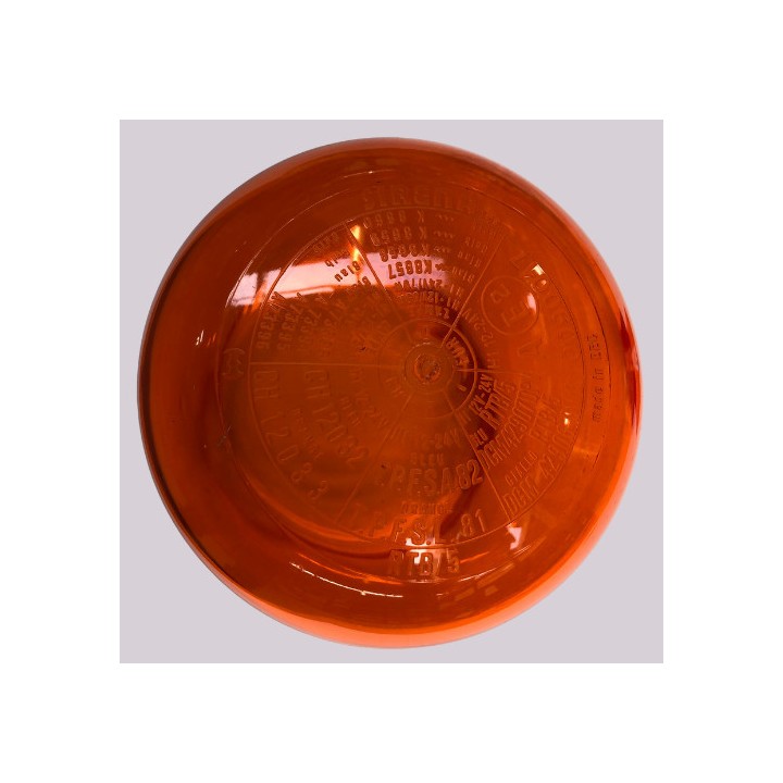 Gyrophare RIGATO cabochon orange RTB5/B