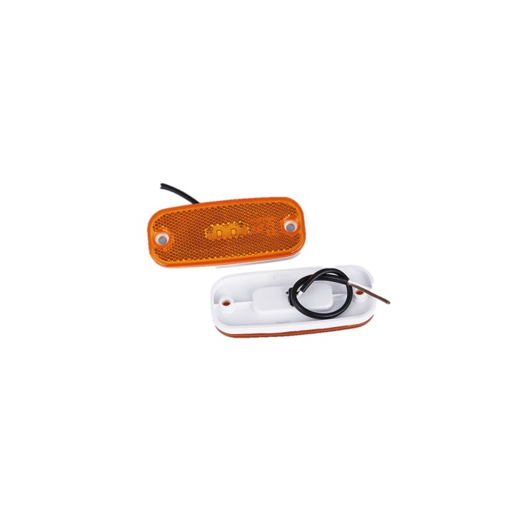 Feu de Position LED Orange 12V - Signalisation Latérale - Montage Facile