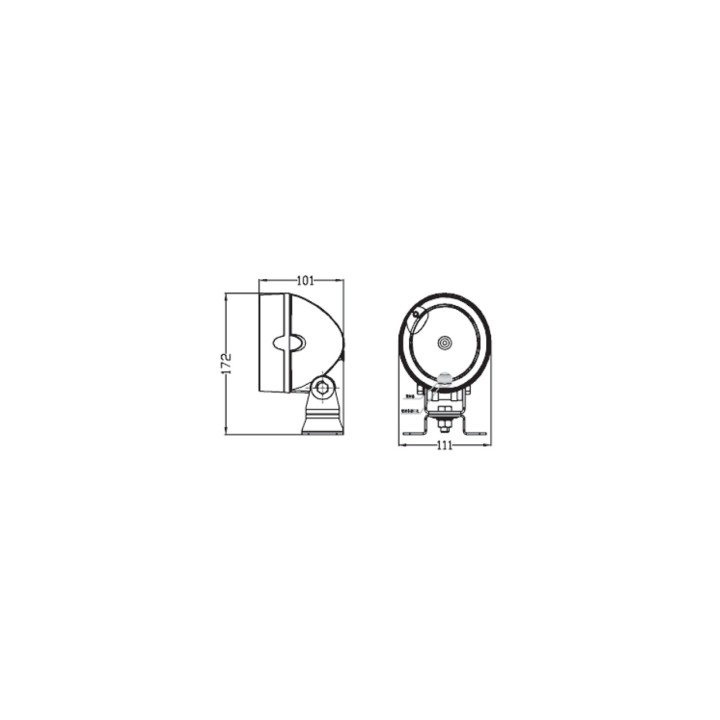 Projecteur de cabine rond