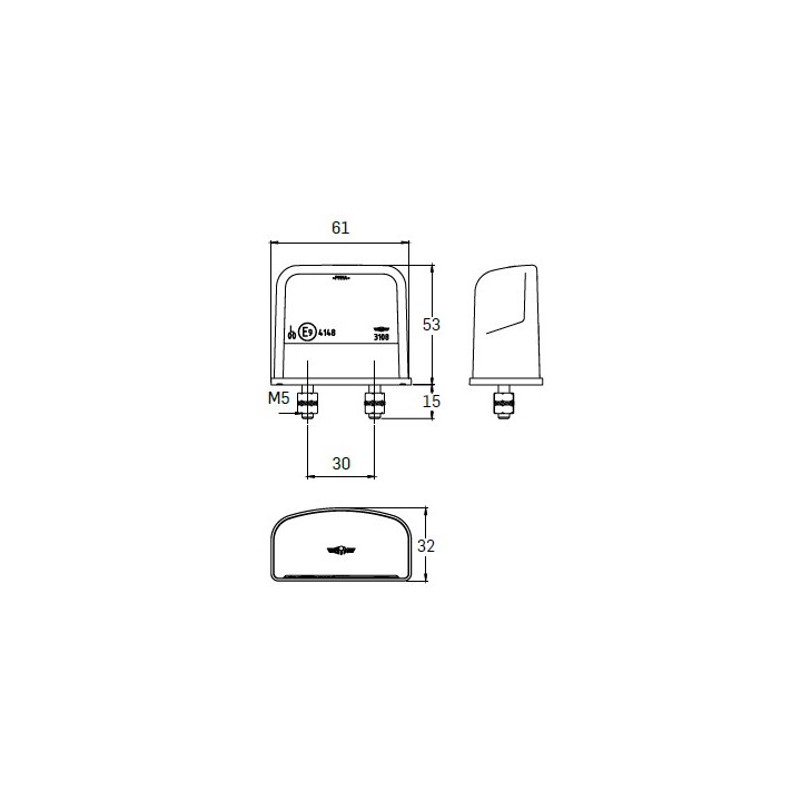 Eclaireur de plaque LED 12/24V SIM