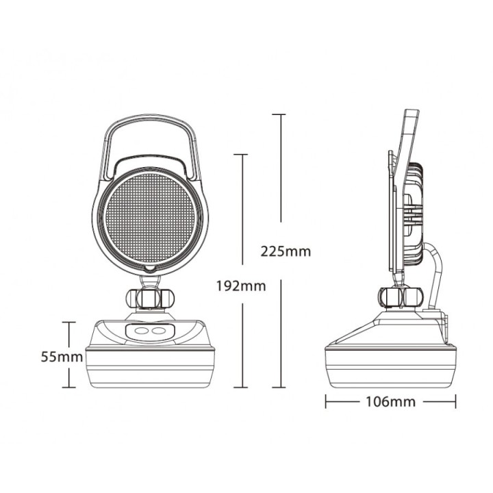 PHARE DE TRAVAIL LED MAGNETIQUE AUTONOME
