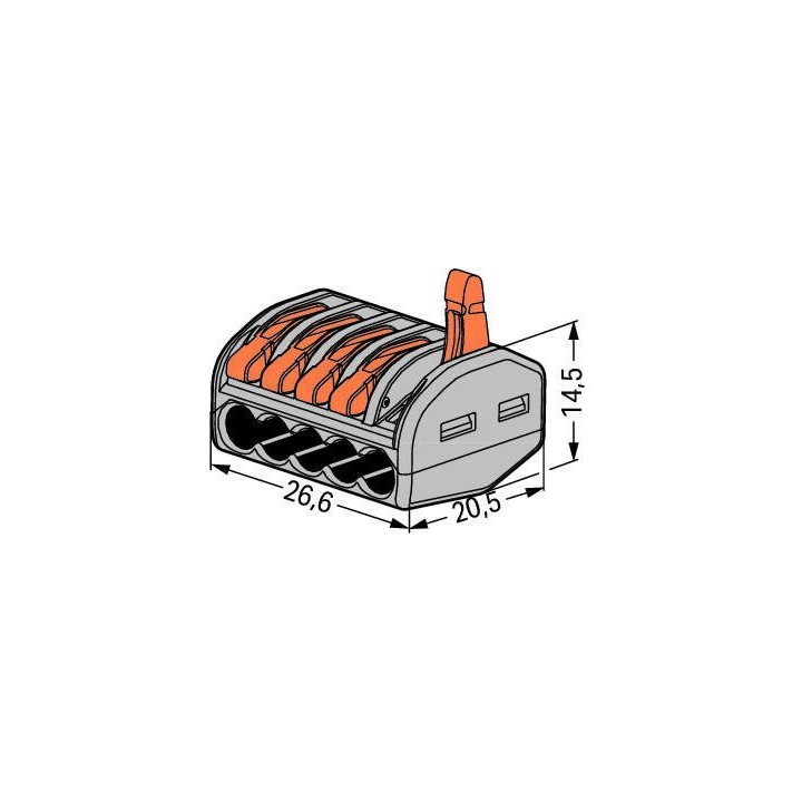 CONNECTEUR WAGO 5 VOIES