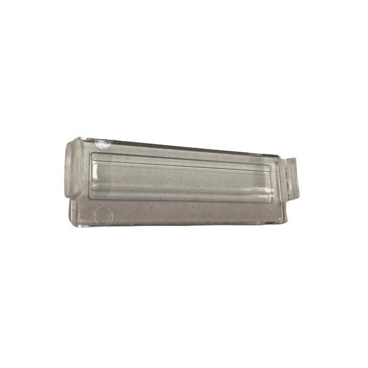 Languette transparente pour éclairage de plaque