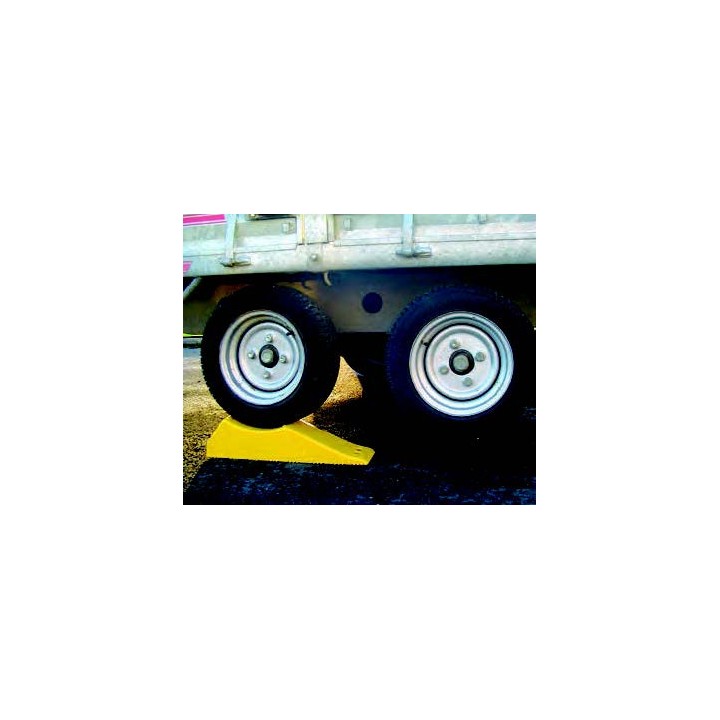 Cale de Roue 3 en 1 Jaune - 6T pour Camions et Remorques