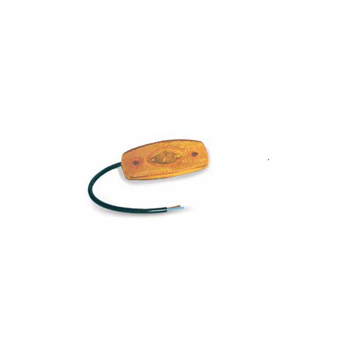 Feu de position orange LED + CABLE PLAT 500 mm