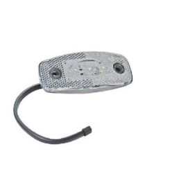 Feu de position BLANC LED + CABLE PLAT 500 mm