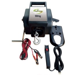 Treuil Électrique 12V 900KG - Câble 9M et Accessoires Inclus