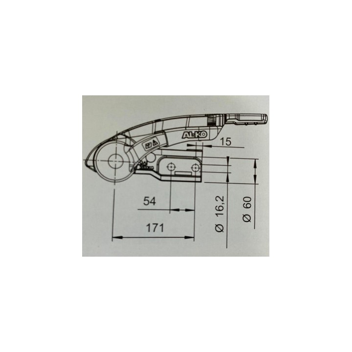 Stabilisateur ALKO AKS 3504 + Safety Ball - PTAC 3500 kg