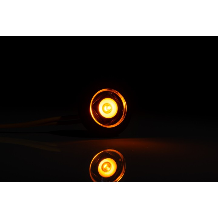 FEU DE GABARIT LED BLANC A ENCASTRER 12/24V + câble 2×0,75 mm²
