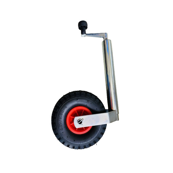 Roue Jockey Gonflable 48 mm - Capacité 136 kg pour Remorque