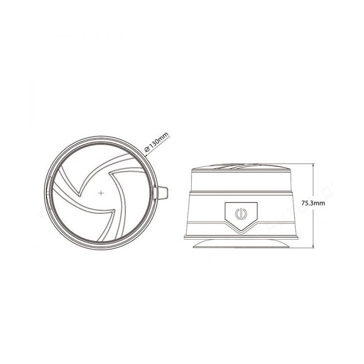 GYROPHARE LED MAGNETIQUE SANS FIL + TELECOMMANDE