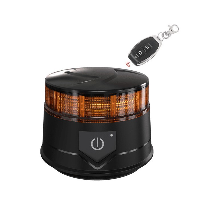 GYROPHARE LED MAGNETIQUE SANS FIL + TELECOMMANDE