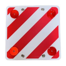 Panneau Signalisation Porte-Vélos - Rouge/Blanc, Catadioptres Inclus