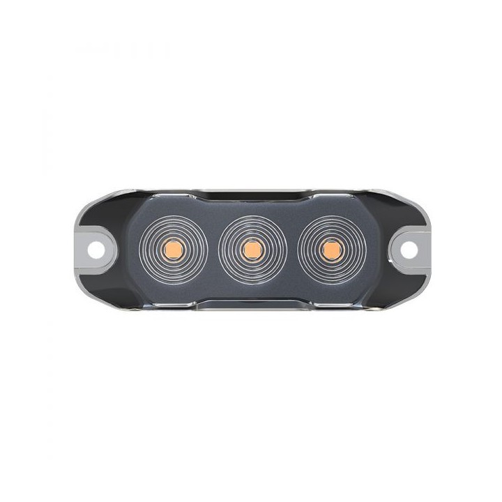Feu de pénétration slim 3 LED - Compact, lumière orange intense et montage facile