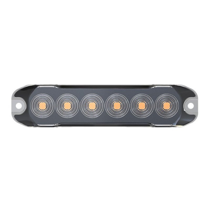 Feu de pénétration slim 6 LED - Orange